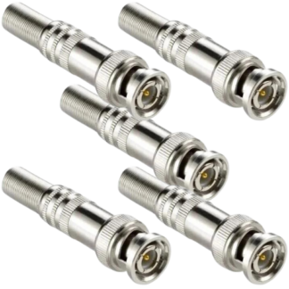 CONECTOR BNC MOLA 5 UNID.