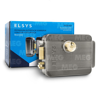 FECHADURA ELETRICA SOBREPOR REVERSIVEL DUOLOCK ELSYS