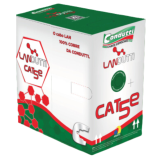 CABO CAT5E 100% COBRE 305MTS CONDUTTI
